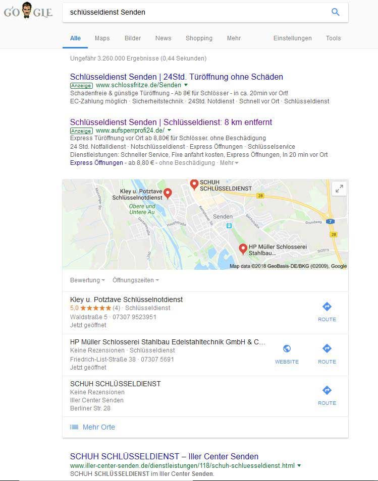 Google Suchtreffer